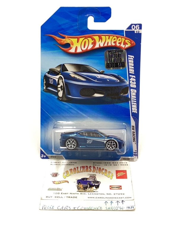 2010 Hot Wheels #154 Ferrari F430 Challenge Toys r Us exclusive factory sealed sticker with protector Supply