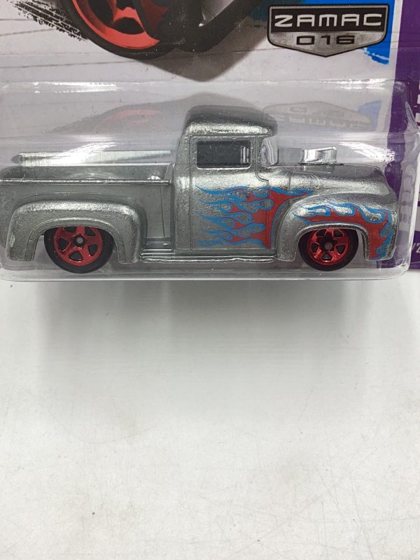 2013 Hot Wheels #211 Custom 56 Ford F-100 Zamac #16 For Discount