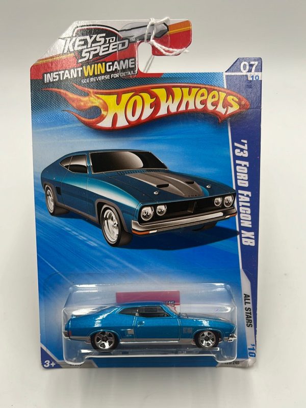 2010 Hot Wheels All Stars ‘73 Ford Falcon XB Blue Keys to Speed 125 240 25A Discount