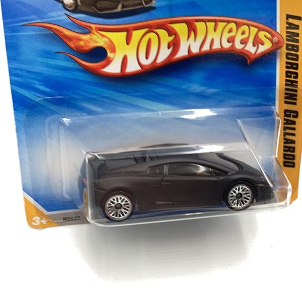 2010 Hot wheels #12 Lamborghini Gallardo LP 560-4 Black international short card 240C Sale