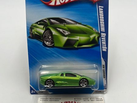 2010 Hot Wheels HW Garage Lamborghini Reventón Green 71 240 102A For Sale