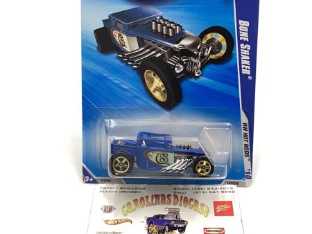 2010 Hot Wheels Hot Rods #143 Bone Shaker blue 56C For Discount