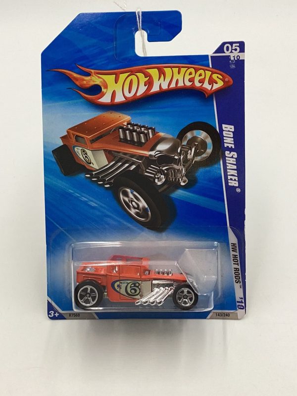 2010 Hot Wheels Hot Rods #143 Bone Shaker orange 56C For Cheap