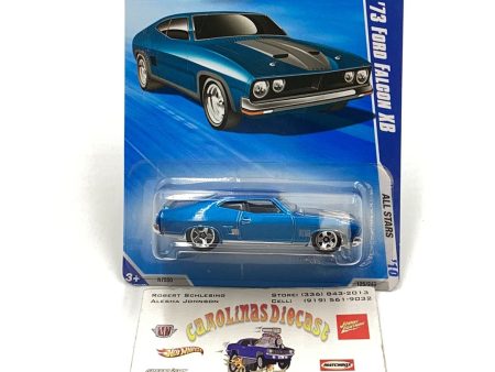 2010 Hot Wheels #125 73 Ford falcon XB blue all stars 25A Discount