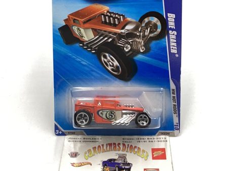 2010 Hot Wheels Hot Rods #143 Bone Shaker orange 56C For Cheap