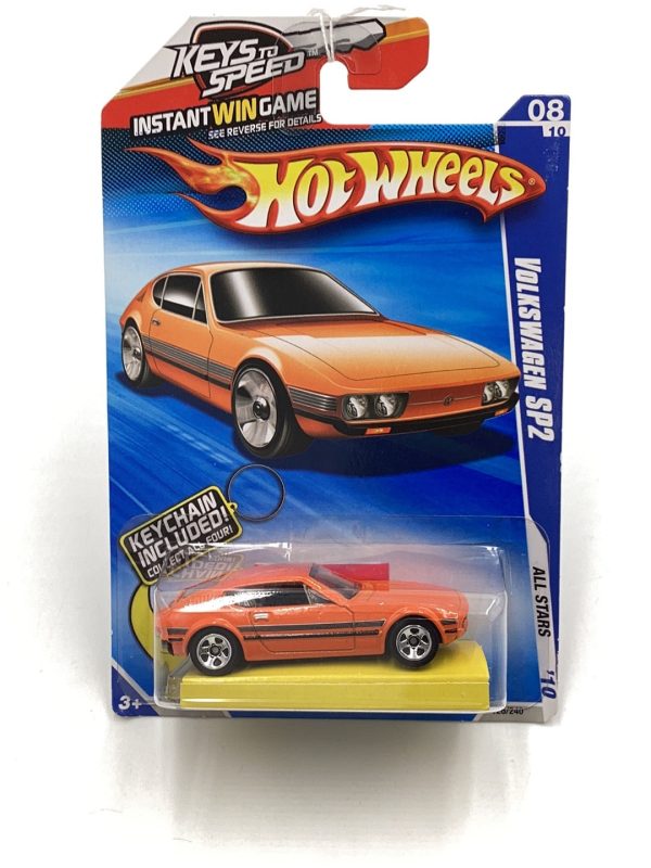 2010 Hot Wheels #126 Volkswagen SP2 w  Bone shaker keychain Walmart exclusive 235G Supply