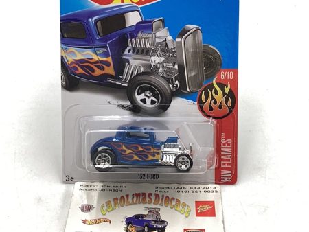 2017 Hot wheels #223 32 Ford blue 35C Fashion