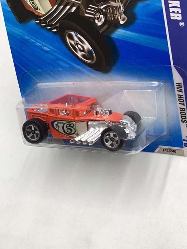 2010 Hot Wheels Hot Rods #143 Bone Shaker orange 56C For Cheap