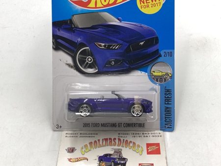 2017 Hot Wheels #104 2015 Ford Mustang GT Convertible 30D Cheap