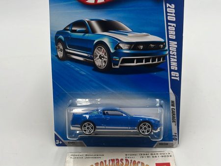 2010 Hot Wheels HW Garage 2010 Ford Mustang GT Blue 69 240 24H For Sale