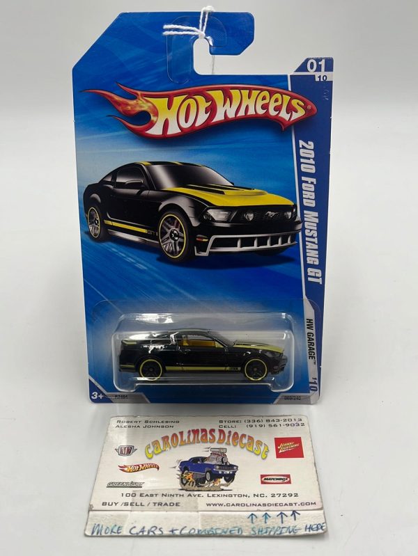 2010 Hot Wheels HW Garage 2010 Ford Mustang GT Black 69 240 24G Online Sale