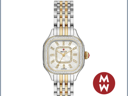 Michele MWW33B000002 Meggie Two-Tone Diamond Stainless Steel Watch for Women Discount