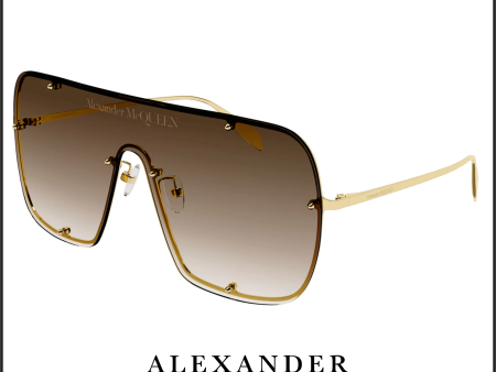 Alexander McQueen AM0362S-002 99 Sunglass UNISEX METAL Supply