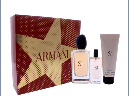 Si by Giorgio Armani Set 3.4 Travel Set Woman For Sale