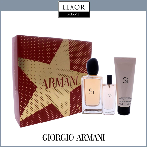 Si by Giorgio Armani Set 3.4 Travel Set Woman For Sale