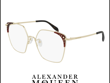 Alexander McQueen AM0312O 002 56 Women Optical Frame Supply