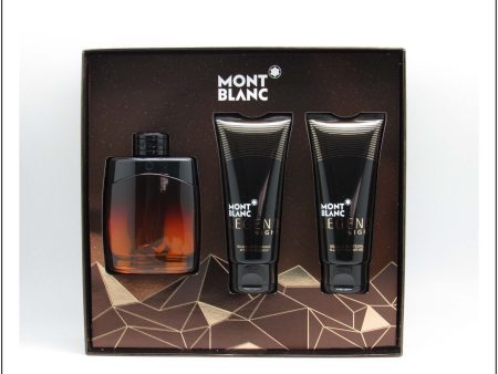 Mont Blanc Legend 3.4 EDP Men + 3.4oz ASB + 3.4 Shower Gel Set Discount