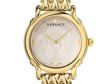 Versace VEPN00520 Safety Pin Gold Stainless Steel Strap Women Watches Online