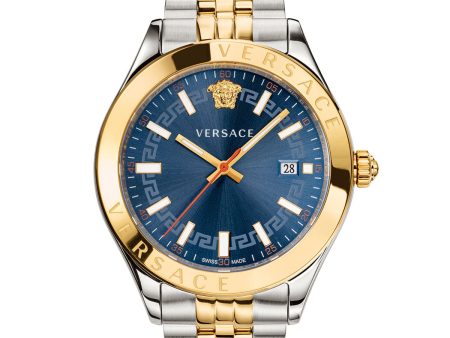 Versace VEVK00520 Hellenyium 2 Tone Stainless Steel Strap Men Watches Fashion