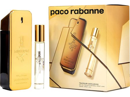 Paco Rabanne 1 Million 3.4 EDT Spray + 0.68 EDT Spray 2 pc Men Set Online Sale