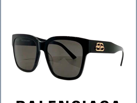 Balenciaga BB0056S 001 55 Unisex Sunglasses For Cheap