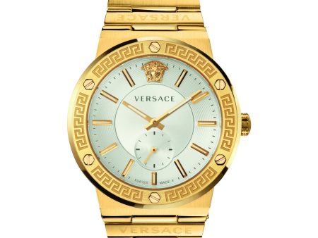 Versace VEVI00520 Greca Gold Stainless Steel Strap Men Watches For Sale