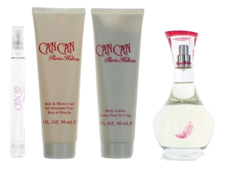 Paris Hilton Can Can 3.4 EDP L+ 3.0 Body Lotion+ 3.0 Shower Gel Gift Set for Women Supply