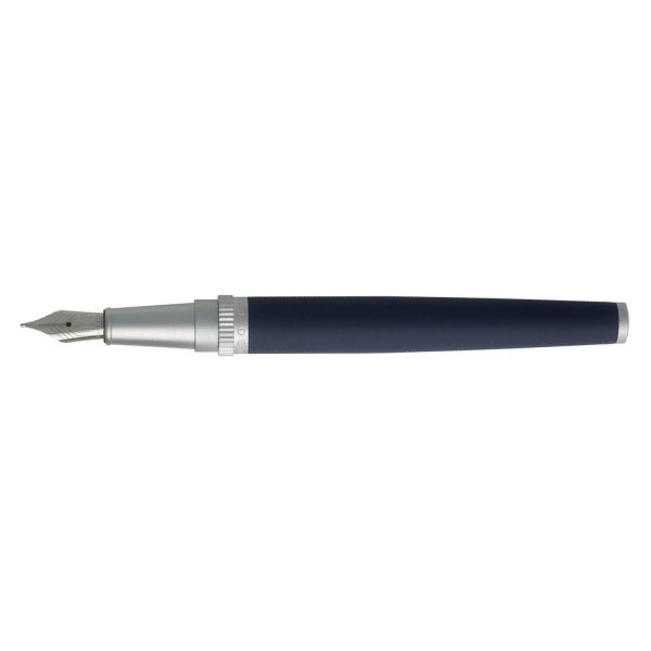 Hugo Boss Gear Fountain Pen, Blue - Steel Nib Online Sale