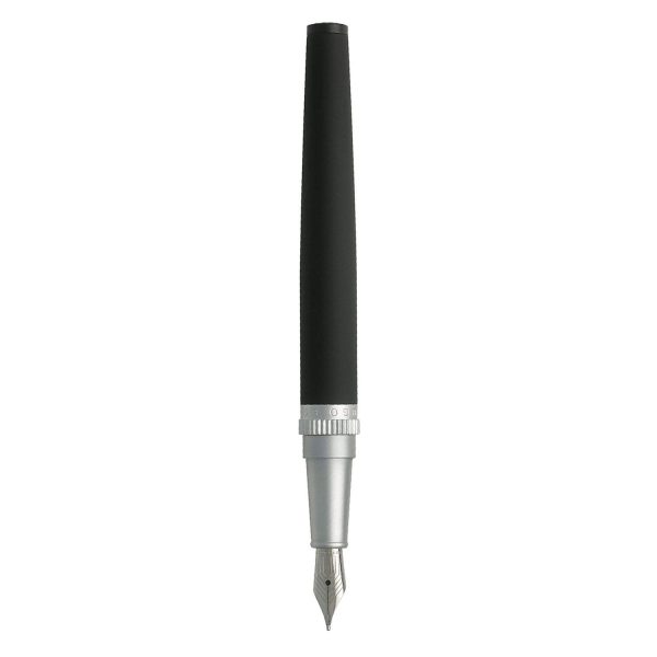 Hugo Boss Gear Fountain Pen, Black - Steel Nib Discount