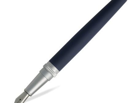 Hugo Boss Gear Fountain Pen, Blue - Steel Nib Online Sale