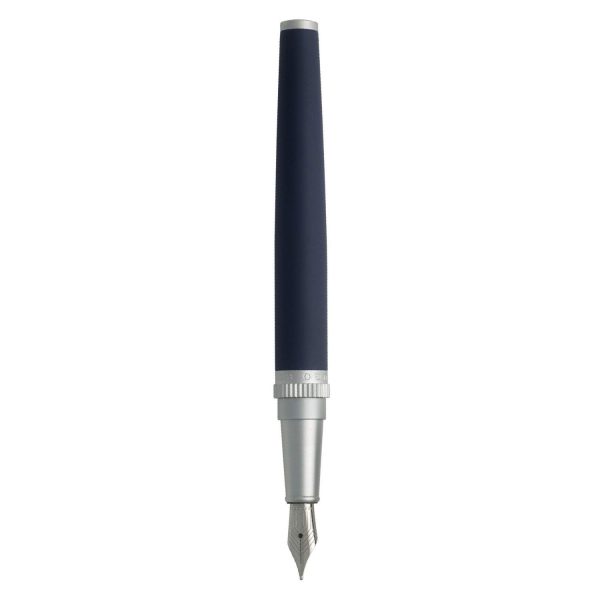 Hugo Boss Gear Fountain Pen, Blue - Steel Nib Online Sale