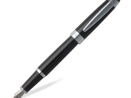 Hugo Boss Icon Fountain Pen, Black - Steel Nib Sale