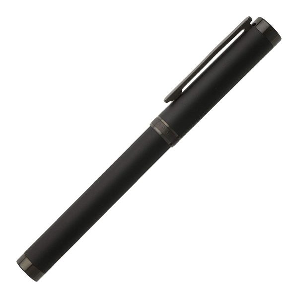 Hugo Boss Column Roller Ball Pen, Matte Black Online now