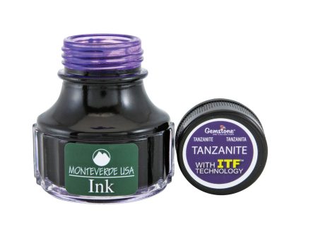 Monteverde Gemstone Tanzanite Ink Bottle, Dark Purple - 90ml Fashion