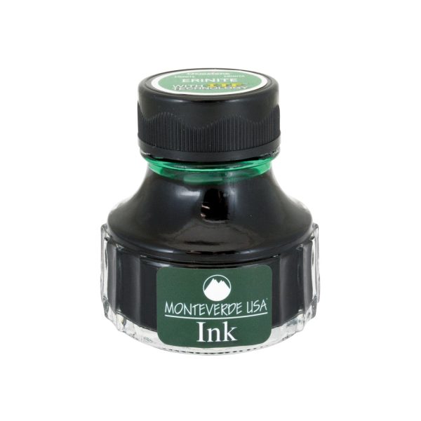 Monteverde Gemstone Erinite Ink Bottle, Light Green - 90ml on Sale