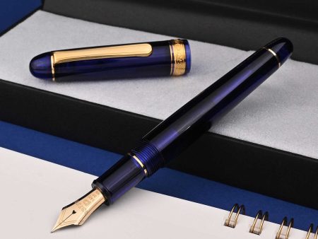 Platinum 3776 Century Fountain Pen - Chartres Blue GT Online Hot Sale