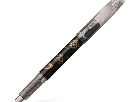 Platinum Preppy Wa Limited Edition Fountain Pen, Ogi Chirashi (Black) - Steel Nib on Sale