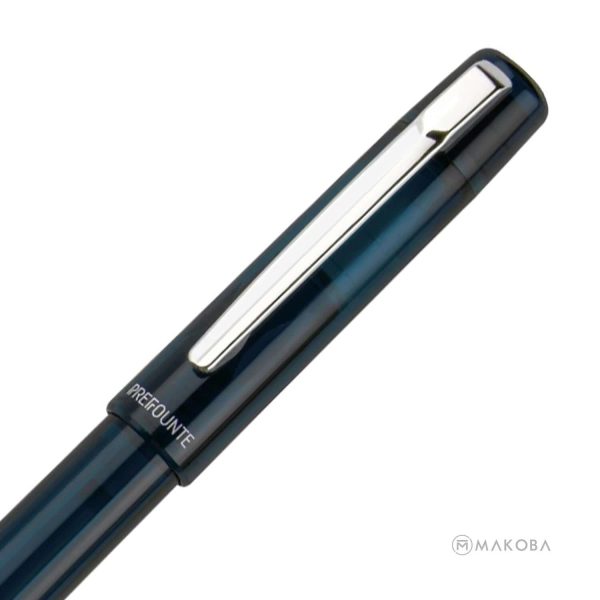 Platinum Prefounte Fountain Pen - Graphite Blue Supply