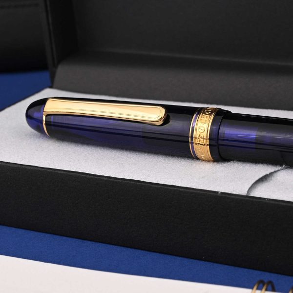 Platinum 3776 Century Fountain Pen - Chartres Blue GT Online Hot Sale