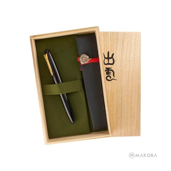 Platinum Izumo Tamenuri Fountain Pen, Biwatame Tan - 18K Gold Nib For Discount