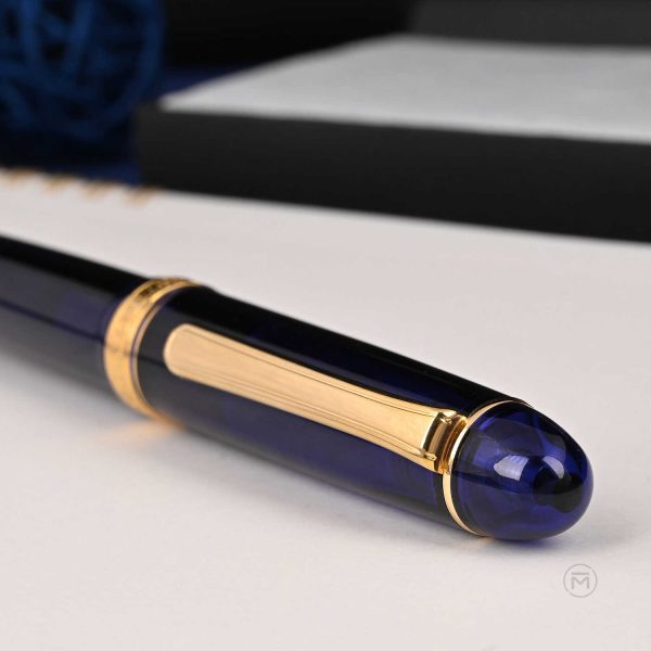 Platinum 3776 Century Fountain Pen - Chartres Blue GT Online Hot Sale